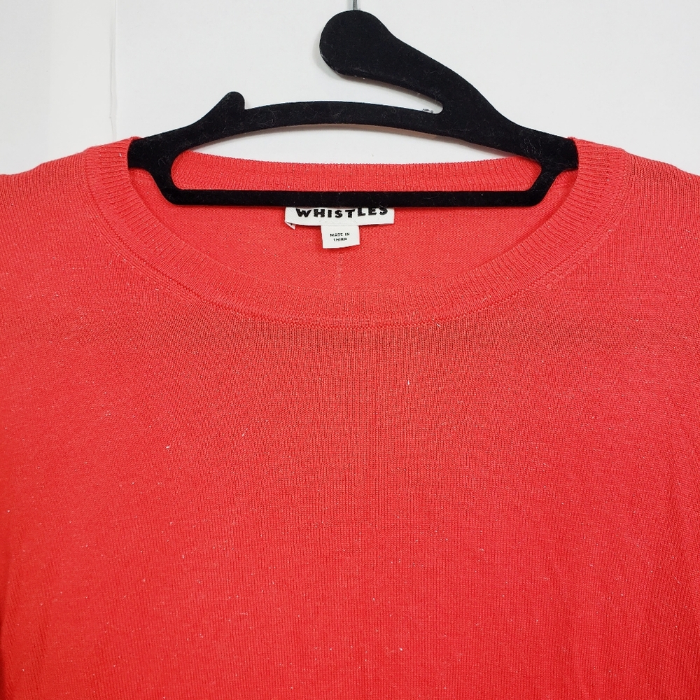 WHISTLES red sparkle sweater pullover - Picture 6 of 11